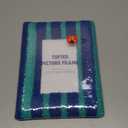 Tufted Picture Frame  Fits 4"×6" Photos Blue & Green 