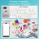 AI Voice Recorder, Transcribe & Summarize with Deep AI Analysis, Support 152 Languages, App Control, AI Noise Cancellation, Upgraded Built-in MagSafe, 64GB Audio Recorder for Meetings, Lectures, Call