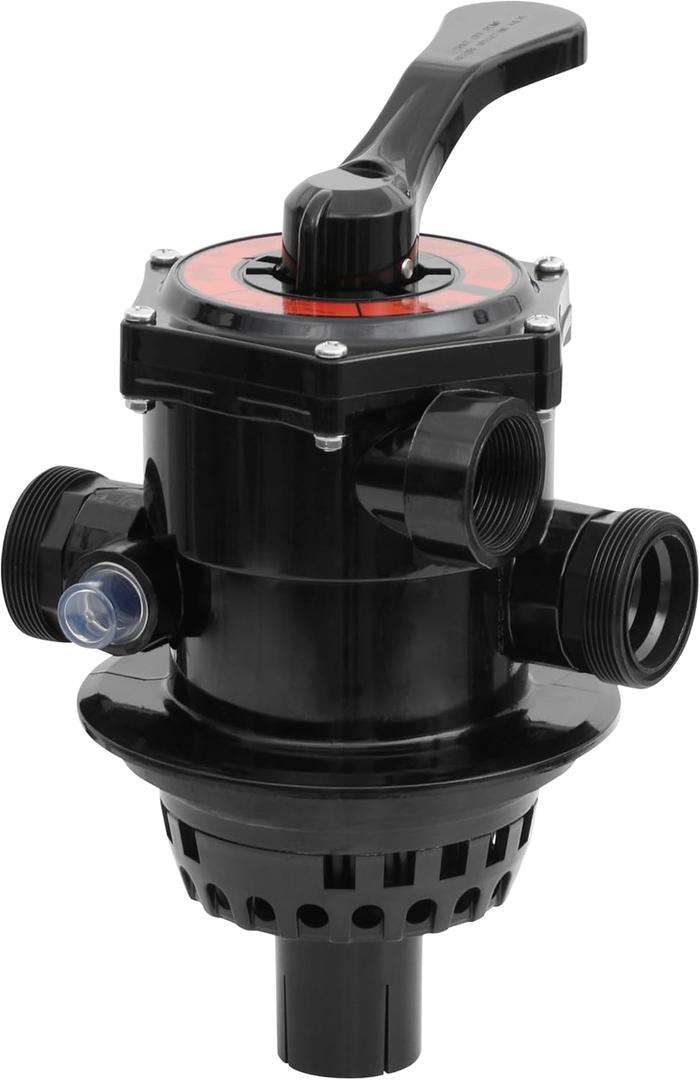 SP0714T VariFlo Top-Mount Multiport Valve Compatible with Hayward Above-Ground Pro- or VL Series Sand Filter, 1-1/2 Inch (FIP) Seven-Position Control Valve (Black) (SP0714T) 