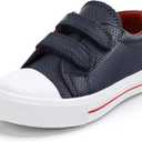 K KomForme Toddler Sneakers for Boys and Girls Dual Hook and Loops Sneakers Baby Canvas Shoes, Size: 8 Toddler