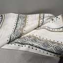 BESTSWEETIE 5x7 Area Rugs for Living Room Washable Moroccan Farmhouse Neutral Geometric Low Pile Non-Slip Soft Print Pattern Rug for Bedroom Kitchen Dining Room Entryway Black/Brown