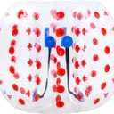 1PC Inflatable Bumper Balls, 5Ft Human Hamster Ball, Zorb Ball for Adults or Children, Bubble Soccer for Sport Time(One Red)