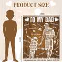 Fiodrimy Gifts for Dad Blanket Fathers Day Birthday Gifts for Men, Best Dad Gifts from Daughter Son Birthday Gift Throw Blankets for Bedding Sofa 50 * 60 Inch