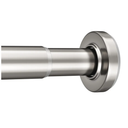 AmazerBath Spring Tension Shower Curtain Rod, 31-75 Inches Heavy Duty Tension Rod Rust Proof Bathroom Curtain Rod, Adjustable No Drill Easy Segmented Installation, Nickel