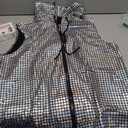 Men's Sequins Sleeveless Hooded Vest Disco Zippered Shirts 70s Disco Party Costume M