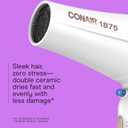 Conair Double Ceramic Hair Dryer with Diffuser | Blow Dryer with Ionic Conditioning | Includes Diffuser and Concentrator | White