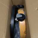 YELLOW JACKET Rolling Mechanic Stool with Wheels Pneumatic Garage Shop Seat Adjustable Height Roller Mechanics Creeper Chair with Tool Tray for Auto Repair