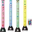 Brewish 4FT Sensory LED Water Bubble Fish Tube Floor Lamp with 16 Color Changing Light Effects  Fake Aquarium Tank Night Light and Gift for Kids, Autism, Men & Women - Remote Control & 12 Fishes