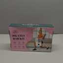 Pilates Bar Kit with Resistance Bands, Multifunctional Yoga Pilates Bar with Heavy-Duty Metal Adjustment Buckle, Portable Home Gym Pilates Resistance Bar Kit for Women Full Body Workouts (Pink(20/25/30lbs))