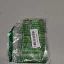 RALEAVO Floral Case for iPhone 14,Liquid Silicone Cover with Cute Flower Branch Pattern for Girls Women Slim Soft Rubber Protective Phone Case for iPhone 14 (6.1"),Green