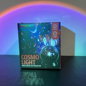 Brightside Cosmo LED Projector, Multicolor Rotating Lights, USB or Battery 