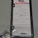 SunplusTrade License Plate Frame Black Matte Powder Coated Aluminum with Screw Caps (2 Pieces)