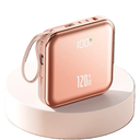 Portable Charger 10000mAh Power Bank with 120w Built-in Type-C & Lightning High-Speed Cables, Wrist Lanyard Cable, Smart LED Display for iPhone 16/15/14/13 Pro Max & Samsung S25/S24.