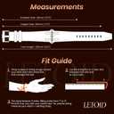 LETOID Leather Band Compatible with Apple Watch Ultra 3 /Ultra 2 /Ultra 49mm 46mm 45mm 44mm Bands, Women Men Vintage Genuine Leather Strap for iWatch Series 11 10 9 8 7 6 5 4, SE 3 2 1, Ultra 3 2 1 (Retro Black)