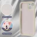 Pink Lily Flower Patterned Phone Case Cover for iPhone 15 PRO MAX Pink Lily Case Cover Liquid Silicone Soft Gel Rubber Matt Phone Cover with Microfiber Lining