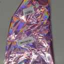4 Pack Iridescent Pink Plastic Tablecloths, FunnyPars Shiny Disposable Laser Rectangle Table Covers, Holographic Foil Tablecloth Iridescent Party Decorations for Kpop Birthday Wedding Xmas, 54x108Inch