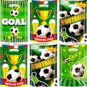 2 x Konsait 50Pcs Soccer Goodie Bags with Handles, Football Themed Gift Bags for Birthday Party Favors, Team Celebrations and Game Day Decorations