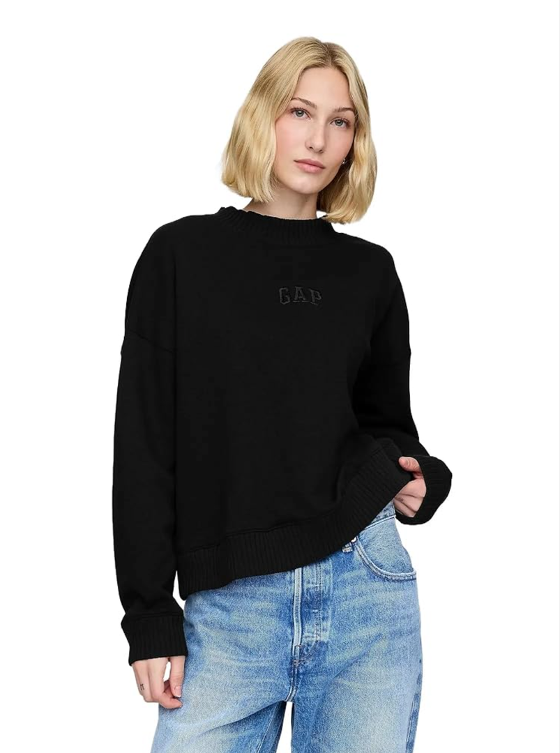GAP Women's Logo Mockneck Sweatshirt ,Size S