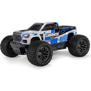 ARRMA RC Truck 1/10 Granite 4X4 RTR Brushed Monster Truck, Blue, RTR (Battery and Charger Not Included) ARA4202V4T2
