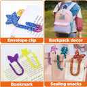 2 x 2pcs Resin Bookmark Molds Paperclip Shape Bookmarks Silicone Mold Jumbo Paper Clips Bookmarks Casting Mould Butterfly Star Craft Resin Bookmark Moulds for UV Epoxy Crafts DIY Book Lover Christmas