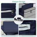 9 Pcs Outdoor Patio Cushions Covers Replacement Waterproof with Zipper for 5 Pcs Patio Furniture Set, Covers Only, Standard