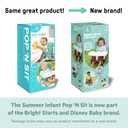 Bright Starts Disney Minnie Mouse Pop 'N Sit Portable Booster, Indoor/Outdoor Use, Floor Seat with Feeding Tray, 6 Mos - 3 Yrs