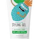 2 x Fresh Monster Kids Hair Styling Gel, Medium Hold Alcohol-Free, Natural Hair Gel for Kids & Toddlers (6oz.)