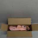 Heating Pad for Period Cramps, Cordless Rechargeable Wearable Heating Belt with Massage Vibration, 5 Heat Levels, Auto Shut-Off, Soft Flannel Comfort (Pink)