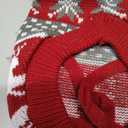 Vehomy Dog Christmas Sweaters Pet Winter Knitwear Xmas Clothes Classic Warm Coats Reindeer Snowflake Argyle Sweater for Kitty Puppy Cat-XL