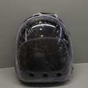 Animal Carrier Backpacks,Transparent Space Capsule Bubble Pet Backpack Bag for Small Dogs Cats Airline Approved Travel Carrier (Black)