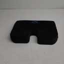 Everlasting Comfort Car Seat Cushion for Driving - Wedge Car Cushion for Office, Travel, Gaming Chair Memory Foam Driver Booster for Short People, Non-Slip, Washable Cover, Back & Sciatica Relief (Black)