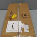 MALACASA 3 Tier Serving Trays for Party, 14 Inch Porcelain White Trays for Serving Food, Dessert Stand with Collapsible Gold Metal Rack