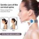 Neck Brace, Neck Collar wtih 360 Adjustable Soft Chin Support, Cervical Collar for Forward Head Posture Correction and Cervical Spine Support, Neck Brace for Neck Pain and Support (Transparent)