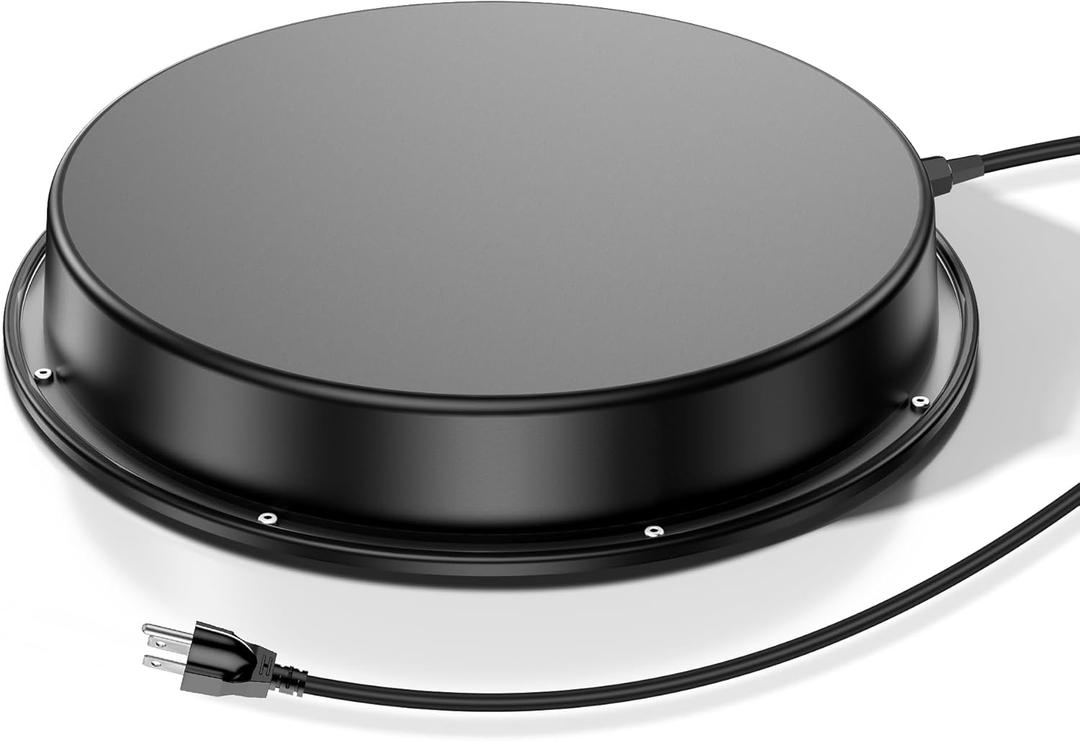 Chicken Water Heater, Chicken Waterer Heated Base for Metal Poultry Founts, Chicken Drinker Heater for Winter (110 Watt 11in Black)