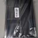 DRASTAR Paper Plate Dispenser, Wooden Utensil Caddy Organizer, Large Silverware Holder for Party, Black Paper Plate Organizer, Kitchen Utensil Caddy for Party Picnic Camping