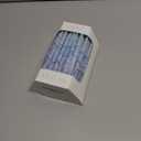 The Dreidel Company 3-Tone Blue Frost Dripless Hanukkah Candles, 1-Hour Burn Time, 45 Decorative Chanukah Candles (Single)