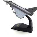 1/100 Scale Model Aircraft EF2000 Air Force Simulation Alloy Fighter Jet Model Plane Military Airplane Models for Adults