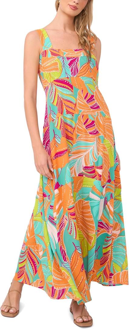 Vince Camuto Women's Printed Four Tier Maxi Dress - XL