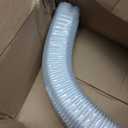 3" Width x 1.6 Ft Flexible Duct, PE Material, Mini Split Line Set Cover Part, Air Conditioner Accessories for Mini Split Air Conditioners and Central AC, White