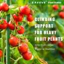 LAVEVE Garden Stakes 36 Inches Heavy Duty Steel Tomato Stake, Plastic Coated Support for Securing Trees, Climbing Plants, Cucumber, Beans, Pack of 20