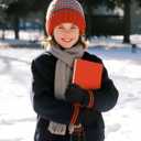 Cooraby 3 Pairs Kid's Winter Magic Gloves Thicken Knitted Cashmere Warm Gloves Children Stretchy Unisex Gloves for Boy Girl (Black)