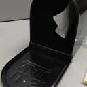 Saillong Galvanized Steel Black Post Mount Mailbox - 5 Sets Reflective Mailbox Number Stickers