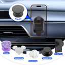 pop-tech Car Phone Mount for Socket Grip, Strong Sticky Cell Phone Holder for Auto Dashboard, Adjustable Adhesive Car Mount Compatible with Thick Wallet Grip Card Holder for iPhone Samsung