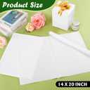 1000 Sheets White Tissue Paper, 14" X 20" Tissue Papers Bulk for Christmas Wedding Birthday Showers Valentine's Day Flower Decoration, Tissue Paper for Gift Bags, Crafts, Packaging, Storage, Art