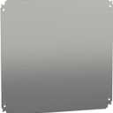 Square D by Schneider Electric NSYMM55 Multipurpose Plain Mounting Plate for Electrical Boxes, Compatible with Spacial CRN, S3D, S3X, and PLM Enclosures, Galvanized Steel, 500mm H x 500mm W