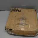 Kingsyard Large Platform Bird Feeder Outdoor Hanging, Adjustable Dome Squirrel Proof Rain Cover, Metal Mesh Tray Recycled Plastic Wild Bird Seed Feeding Station, Brown