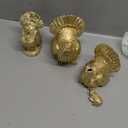 3 Pack Resin Hearts for Valentine's Day Decorations Crafts Gold Resin Hearts Figurine Gifts for Valentine's Day Table Centerpieces Decor for Bedroom Indoor Home Farmhouse Kitchen