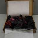 Ling's Moment 5FT Black Burgundy Artificial Flower Garland Fake Rose Leaves Floral Garland Arch Flowers Vine for Wedding Party Backdrop Decor Mantel Home Table Centerpieces Wall Decorations