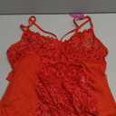 Avidlove Lingerie For Women Womens Lace Bodysuit Teddy Babydoll Chemise Sexy Nighty Mesh Sleepwear S-XXL (Red-unique Crotch)