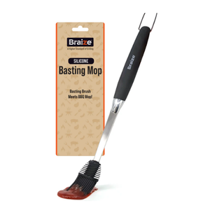 Grill Basting Mop – Silicone BBQ Brush for Sauces, Marinades & Oils | Heat-Resistant & Dishwasher Safe